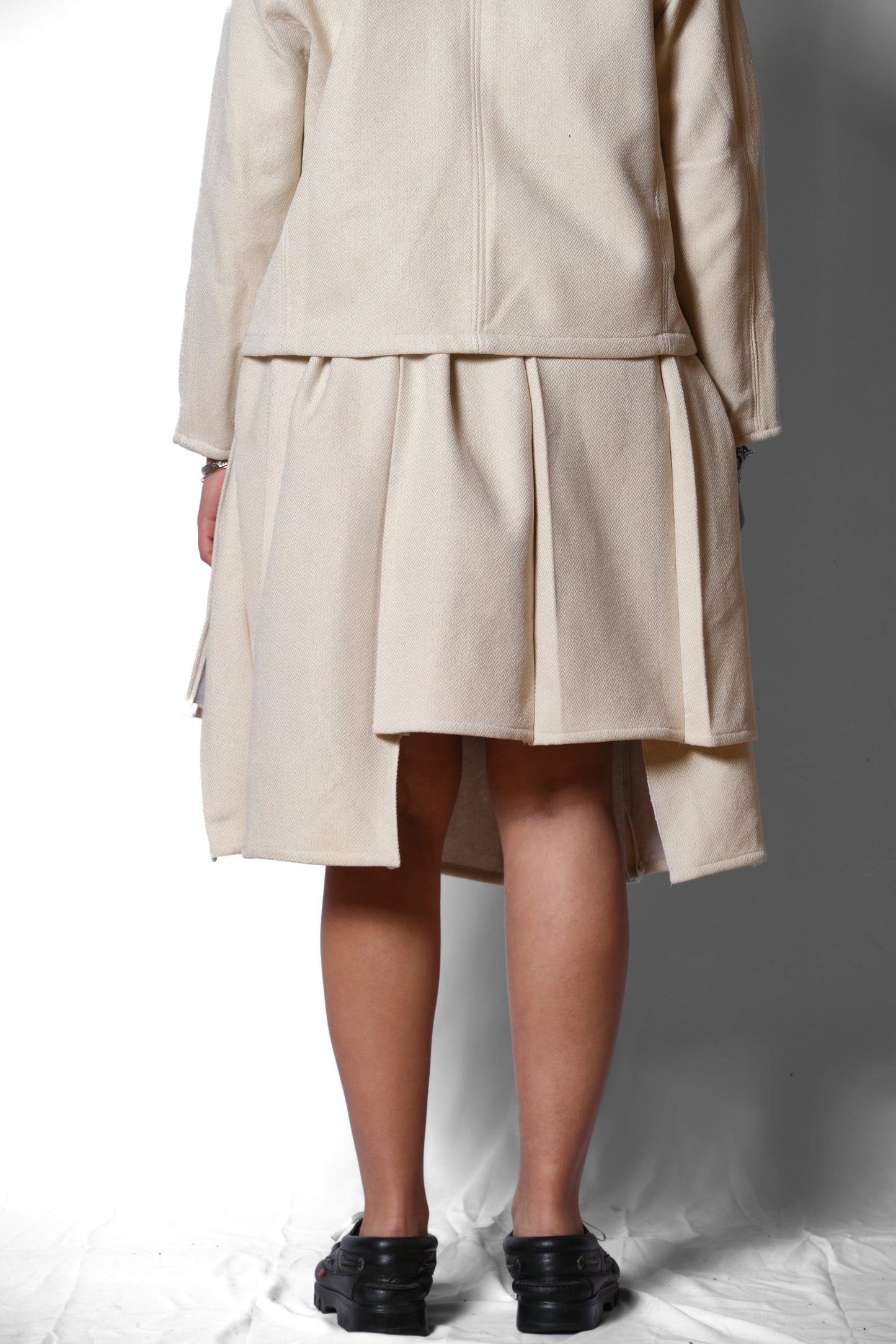 'POPULAR' TUCKED PLEAT SKIRT