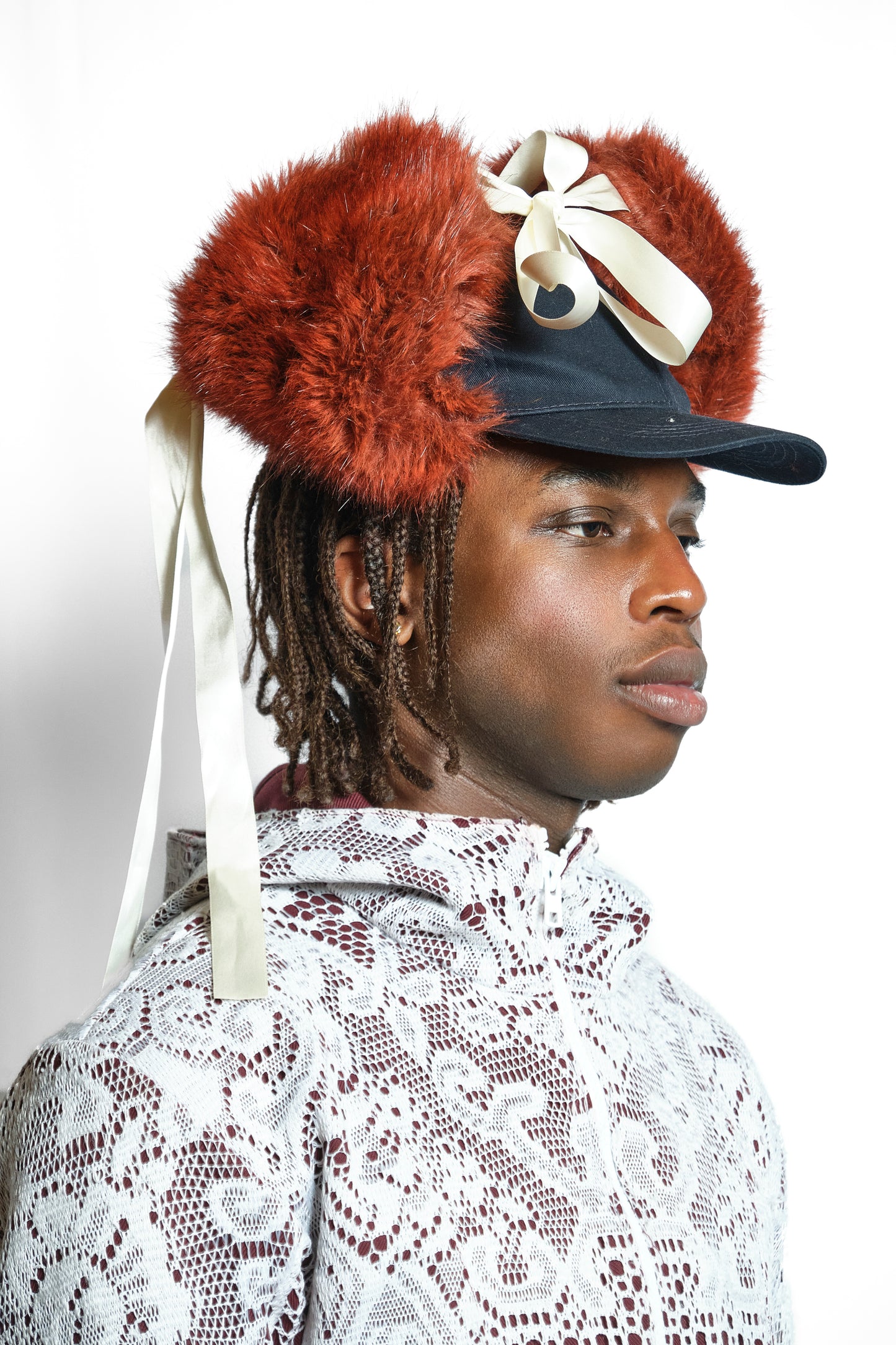 'KIRA' DOG EAR SCHOOL CAP - RED