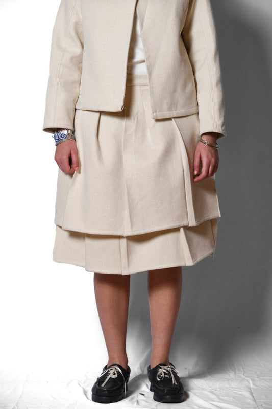 'POPULAR' TUCKED PLEAT SKIRT