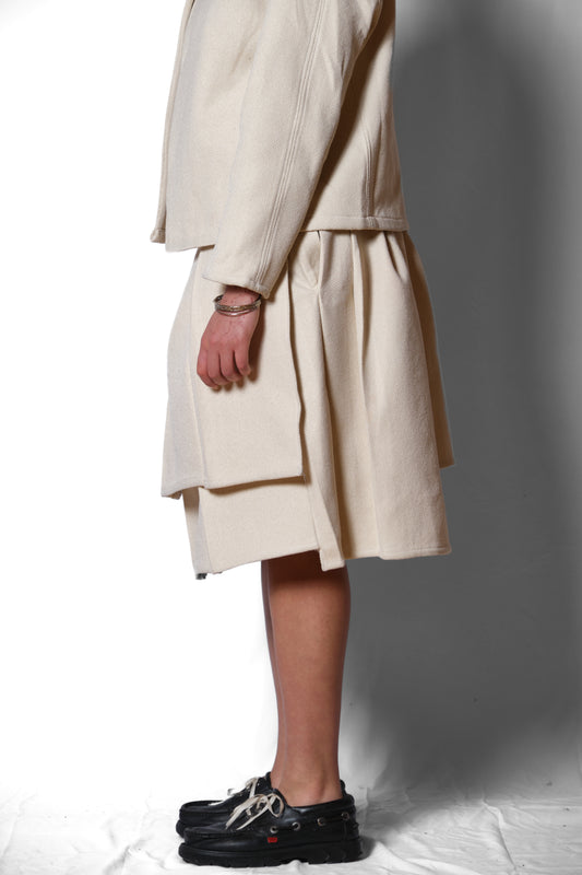 'POPULAR' TUCKED PLEAT SKIRT