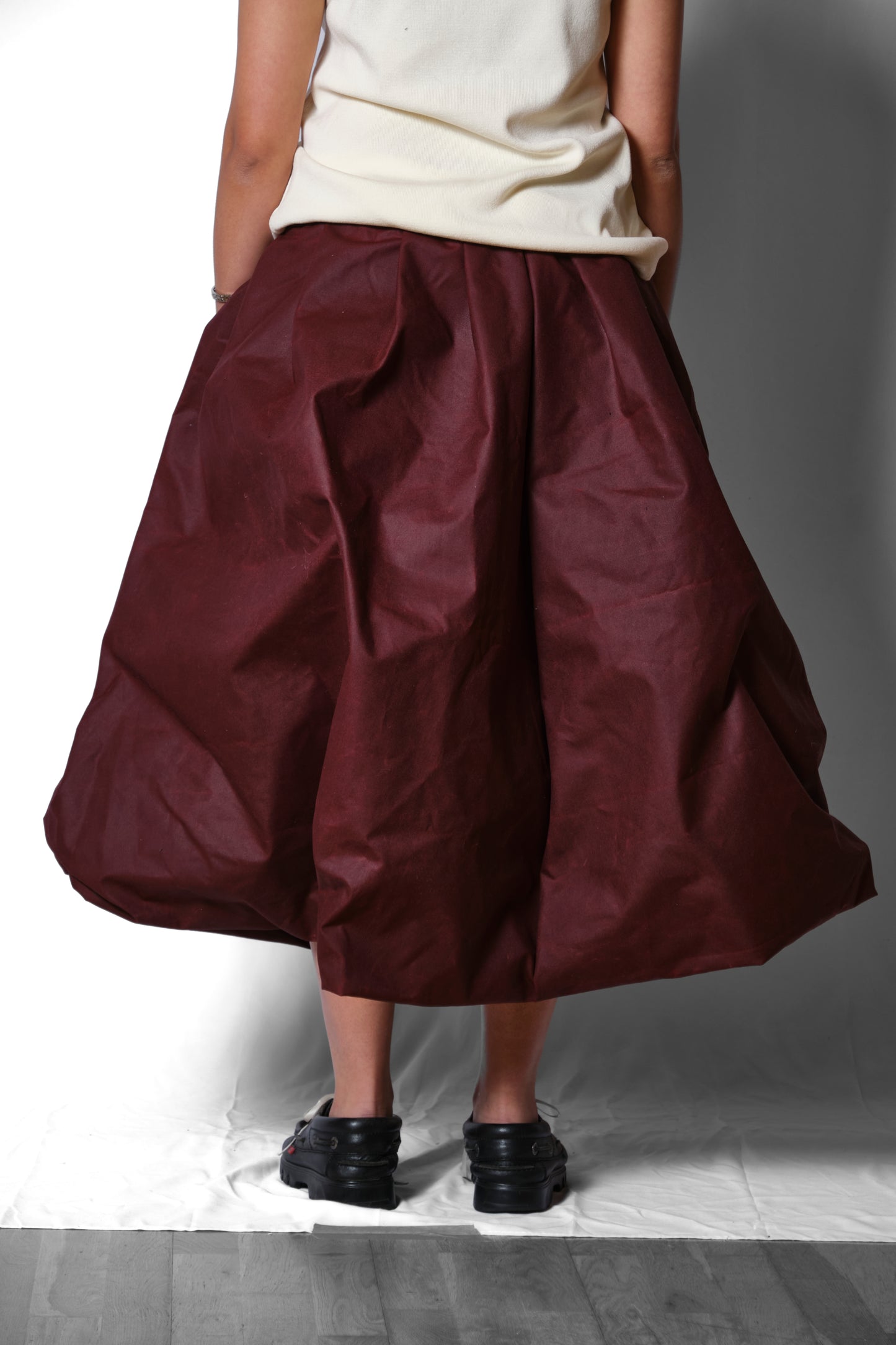 'POPULAR' WAXED BUBBLE SKIRT