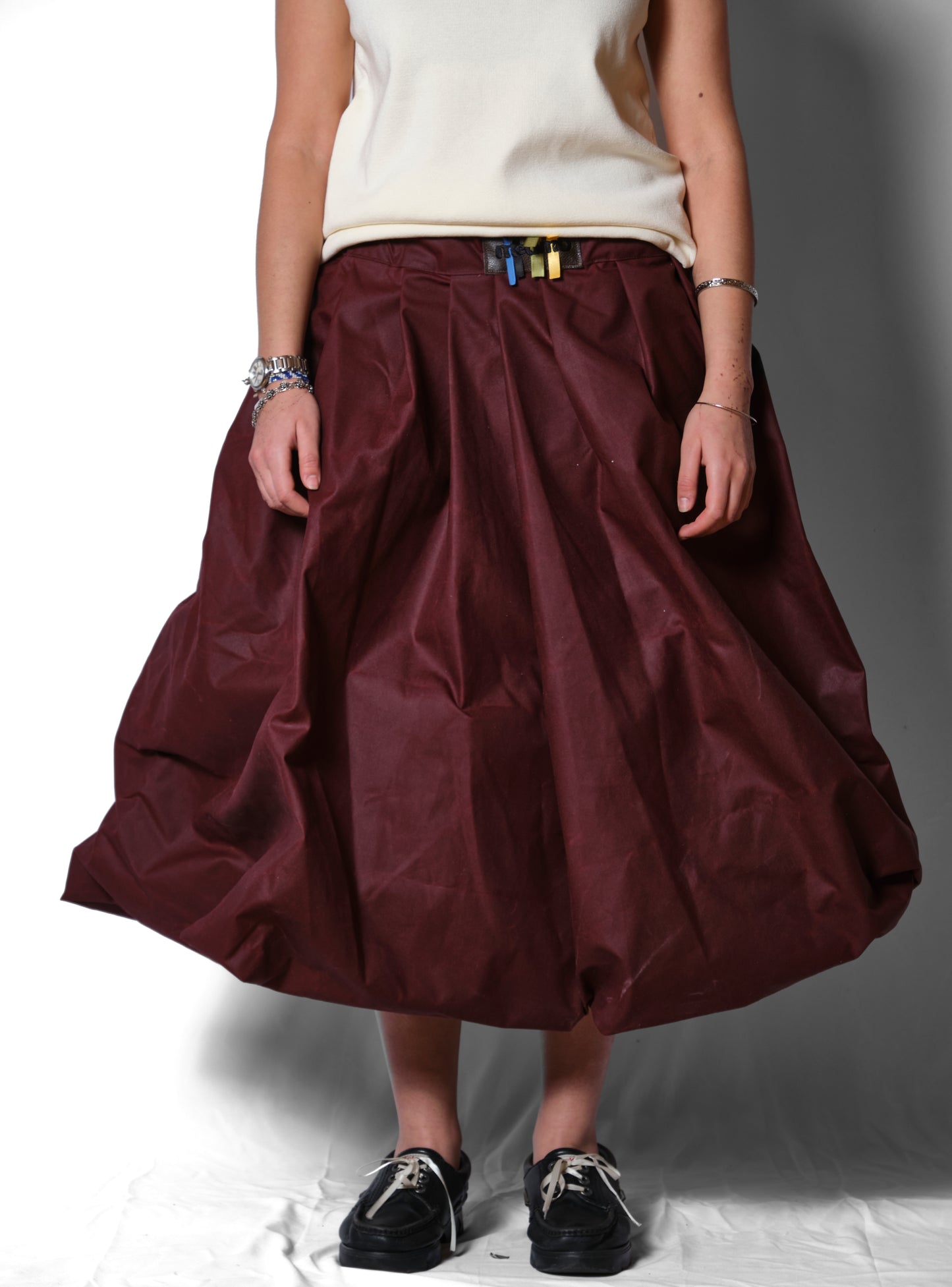 'POPULAR' WAXED BUBBLE SKIRT