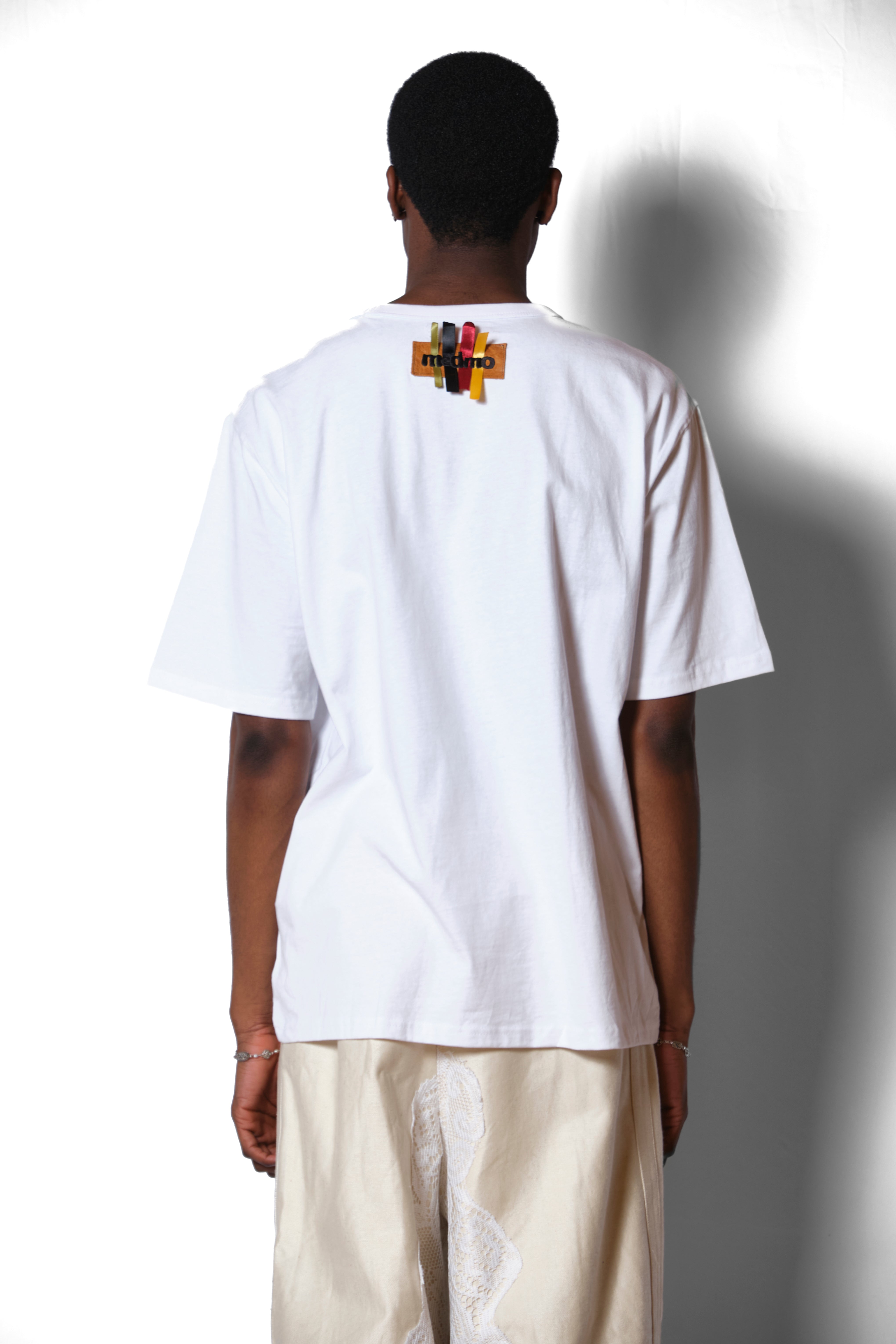 【最安値】Check Ribbon Docking Tee White RIBBON PLAID SAMPLE TSHIRT – MEDMO