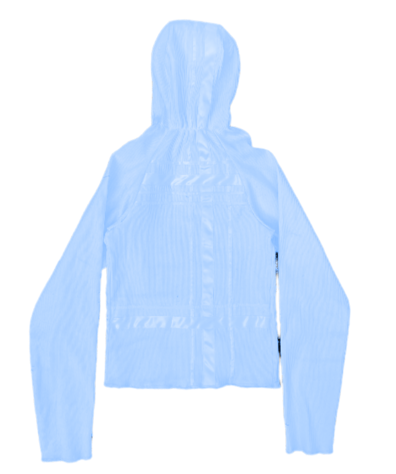 'BREAKTIME' HOODIE RIBBED LONSLEEVE