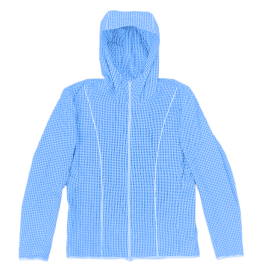 'QUIET' GINGHAM TECH JACKET