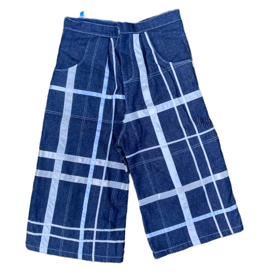 'BAD' RIBBON PLAID SHORTS