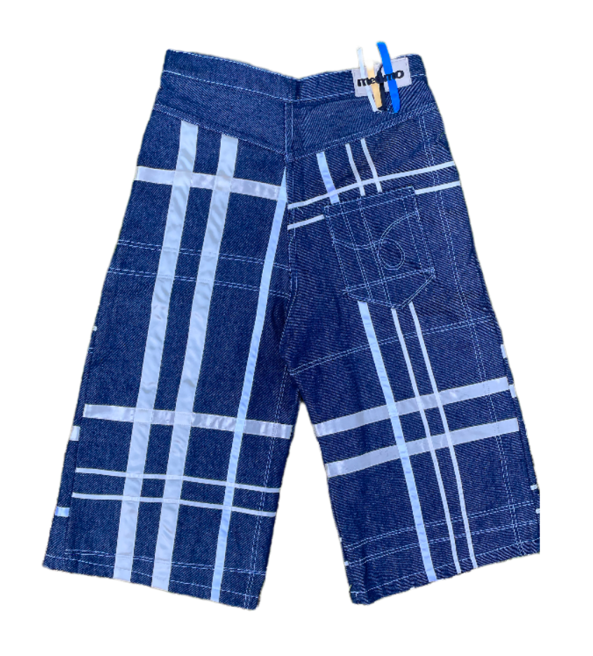 'BAD' RIBBON PLAID SHORTS