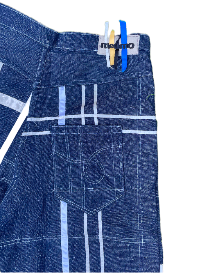 'BAD' RIBBON PLAID SHORTS
