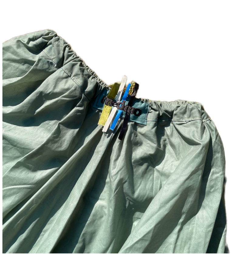 'WEIRD' WAXED MAXI BUBBLE SKIRT