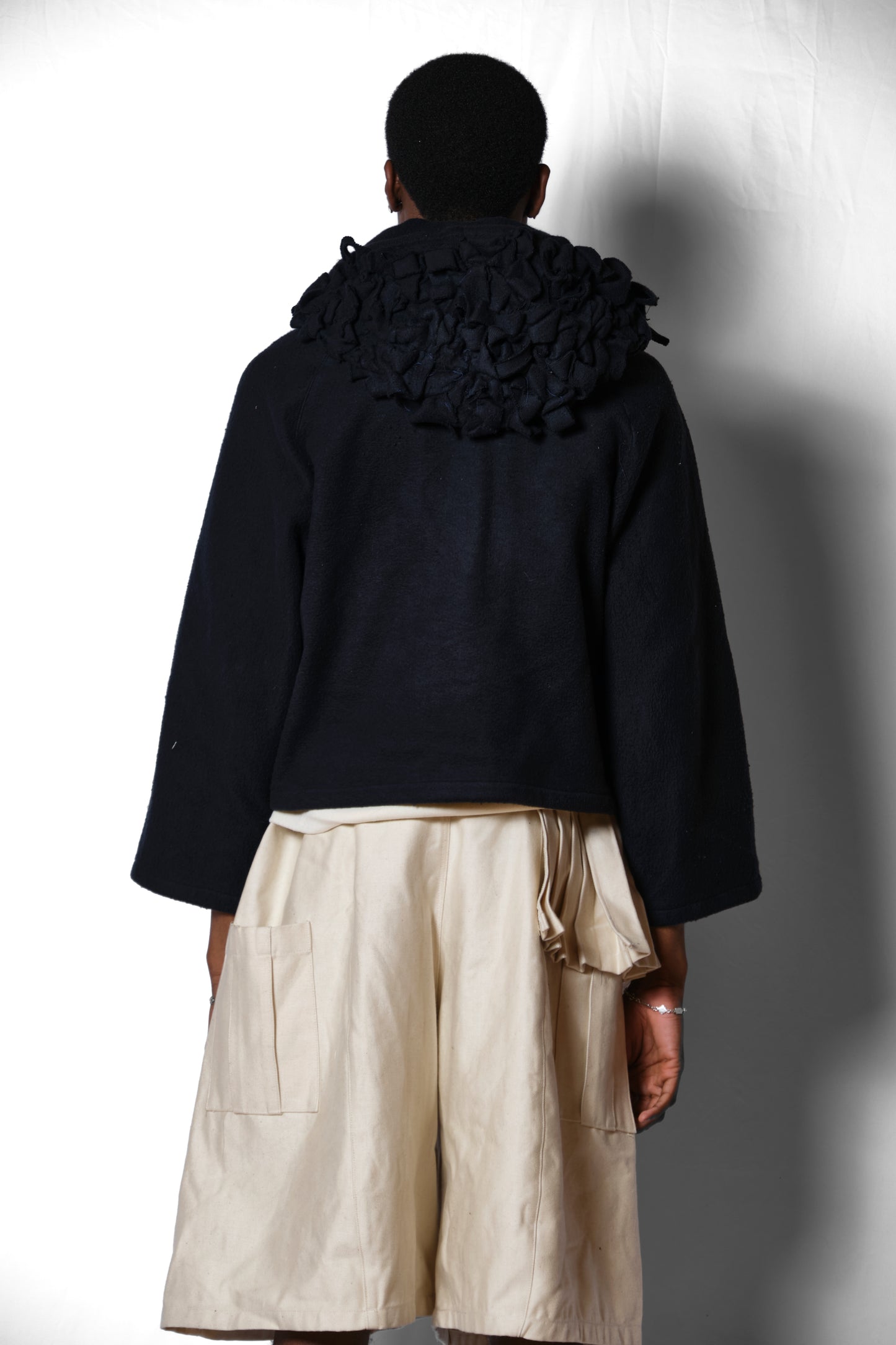 'FLOATER' TEXTURE BONNET HOODIE