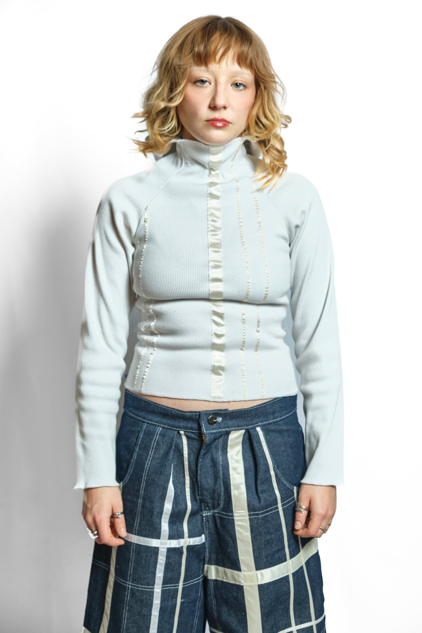 'BREAKTIME' HOODIE RIBBED LONSLEEVE