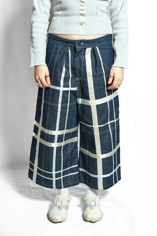 'BAD' RIBBON PLAID SHORTS