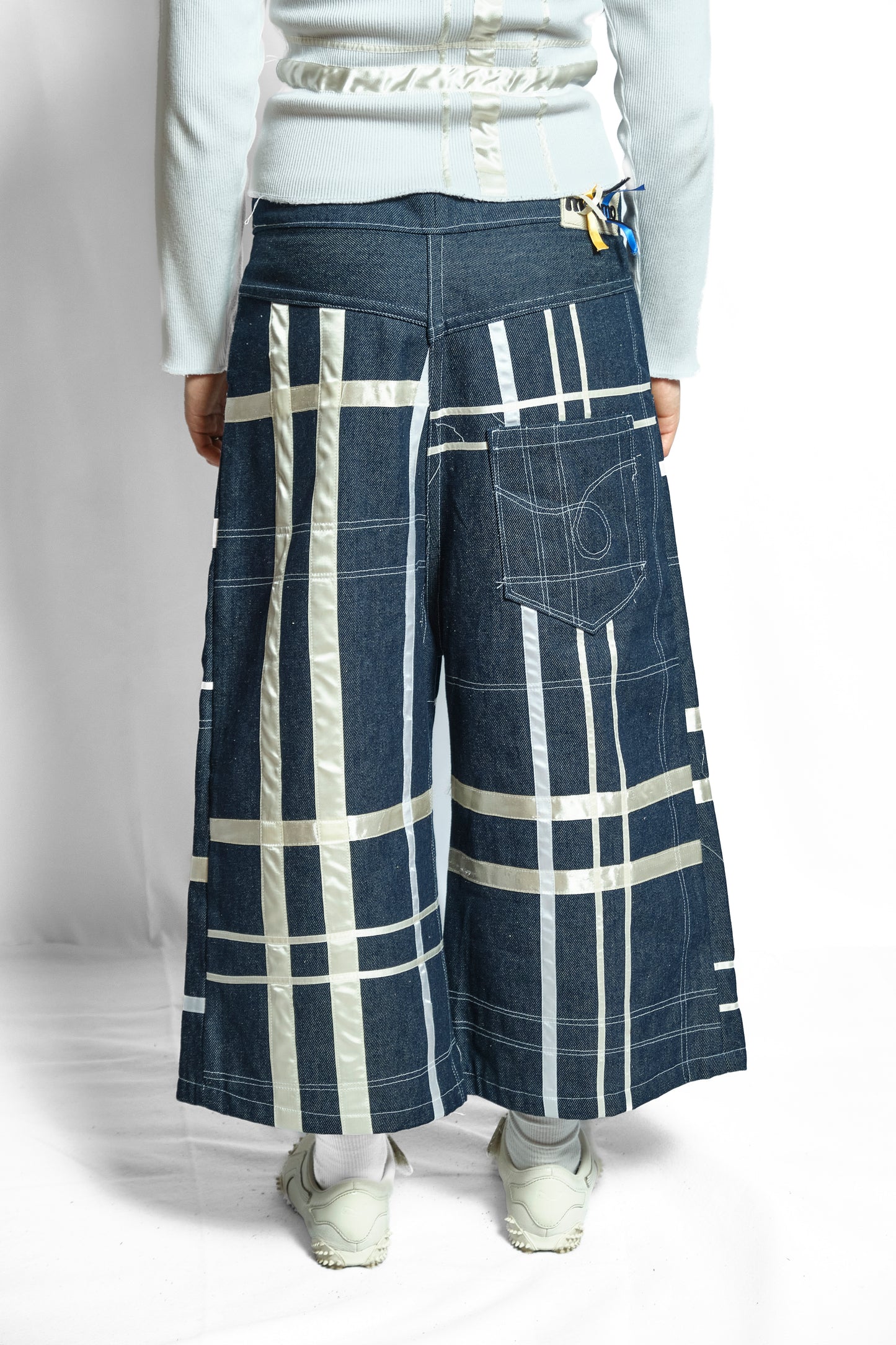 'BAD' RIBBON PLAID SHORTS