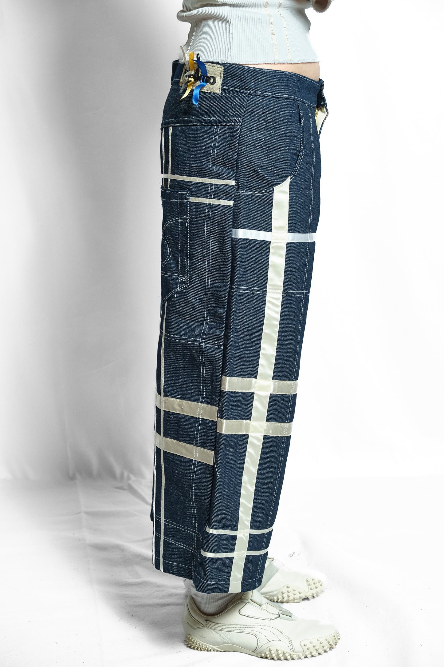 'BAD' RIBBON PLAID SHORTS