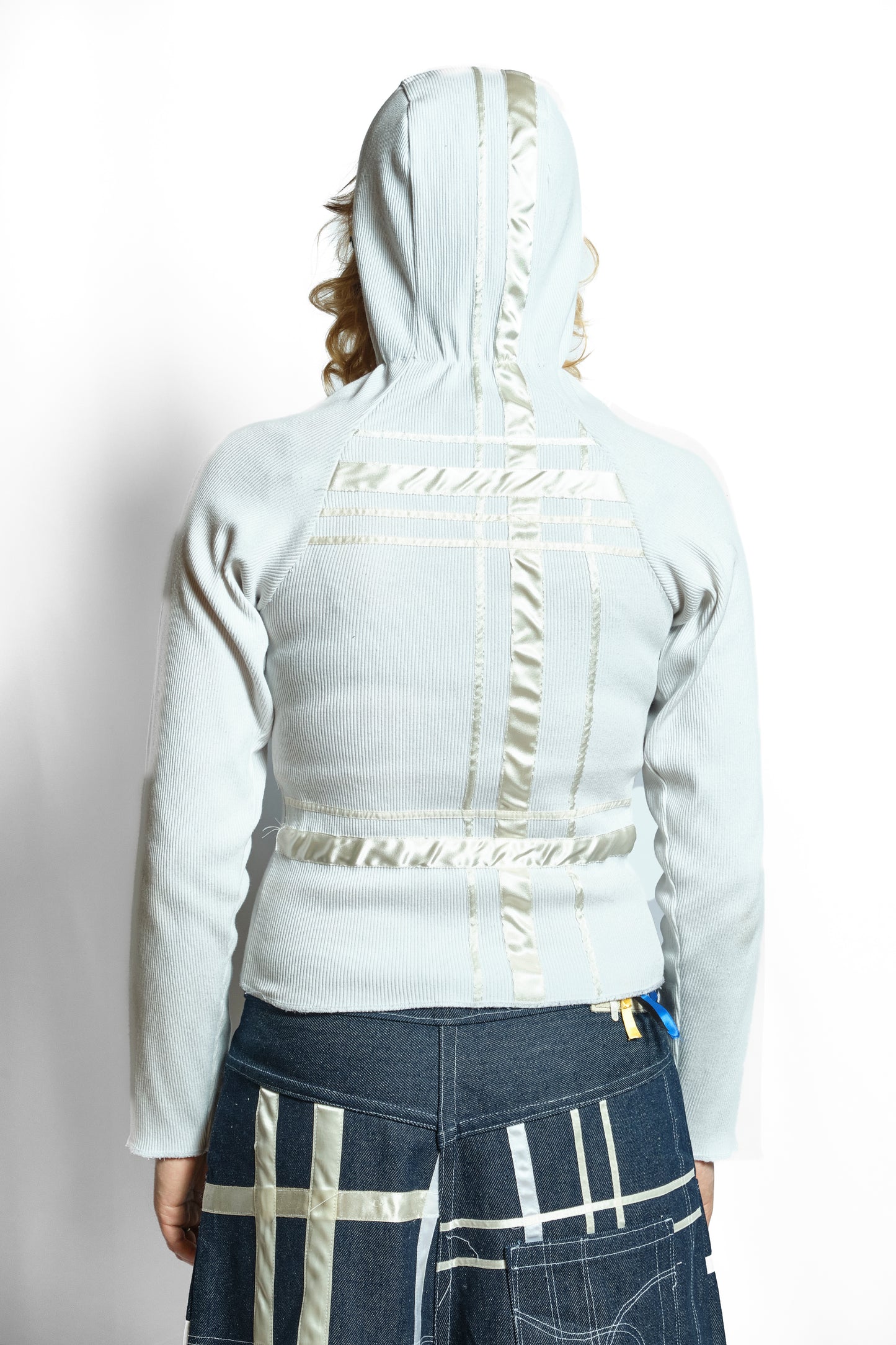 'BREAKTIME' HOODIE RIBBED LONSLEEVE
