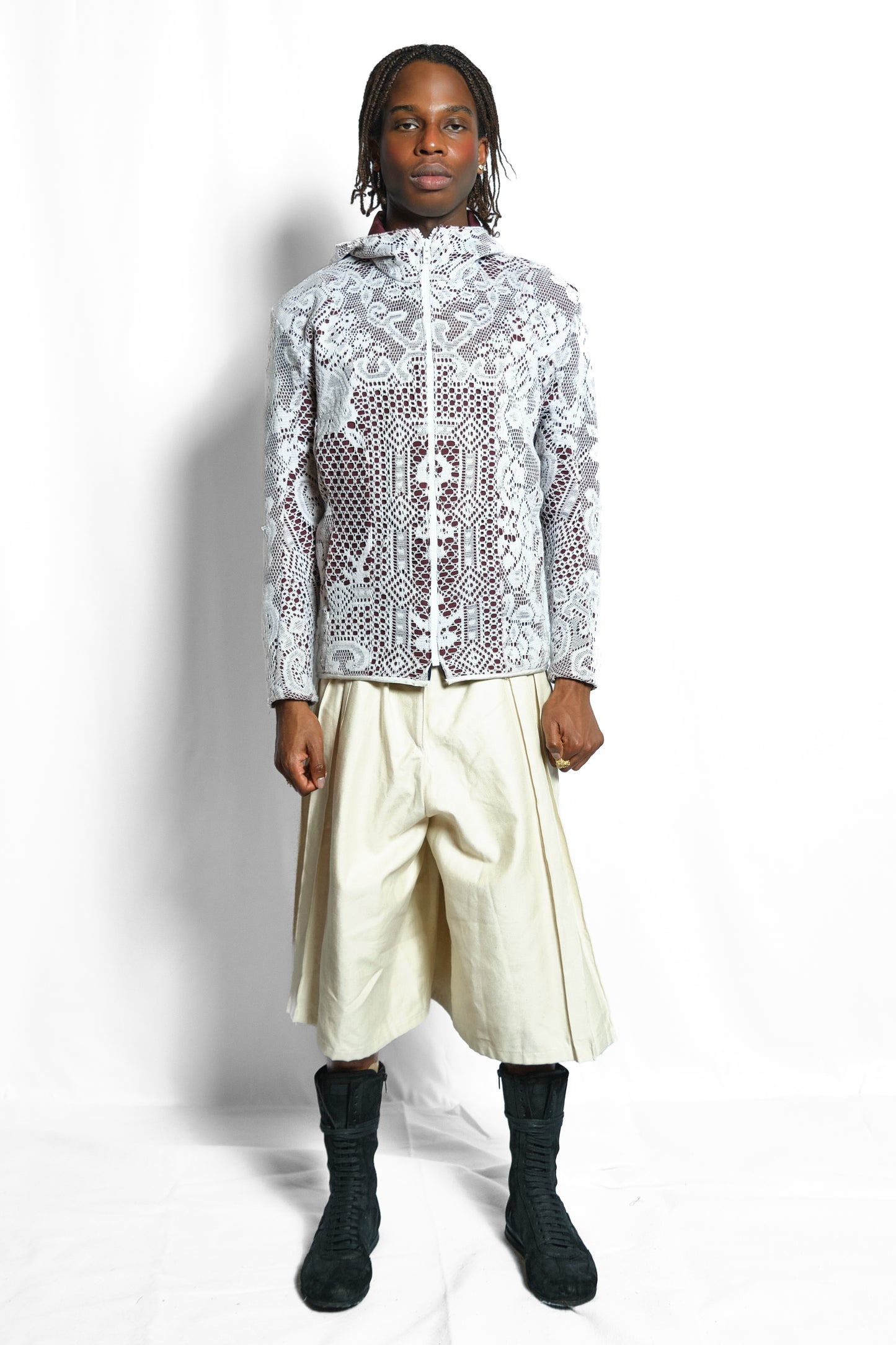 'STUDIOUS' LACE TECH JACKET