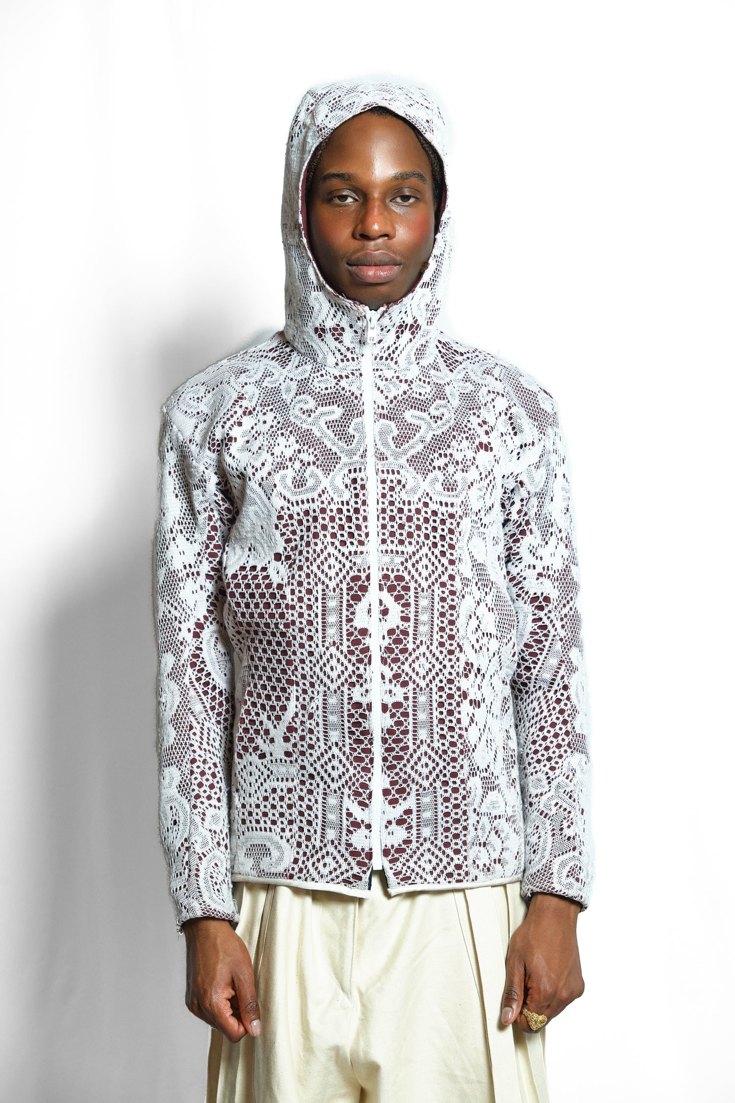 'STUDIOUS' LACE TECH JACKET