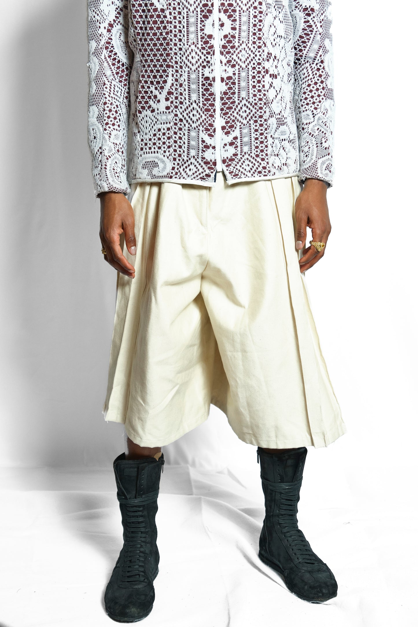 'STUDIOUS' PLEATED SKIRT SHORTS